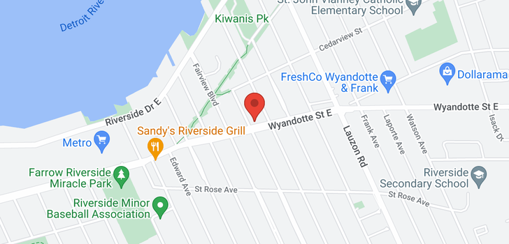 map of 7530 WYANDOTTE East